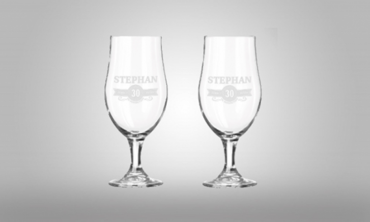 Gepersonaliseerde bierglazen